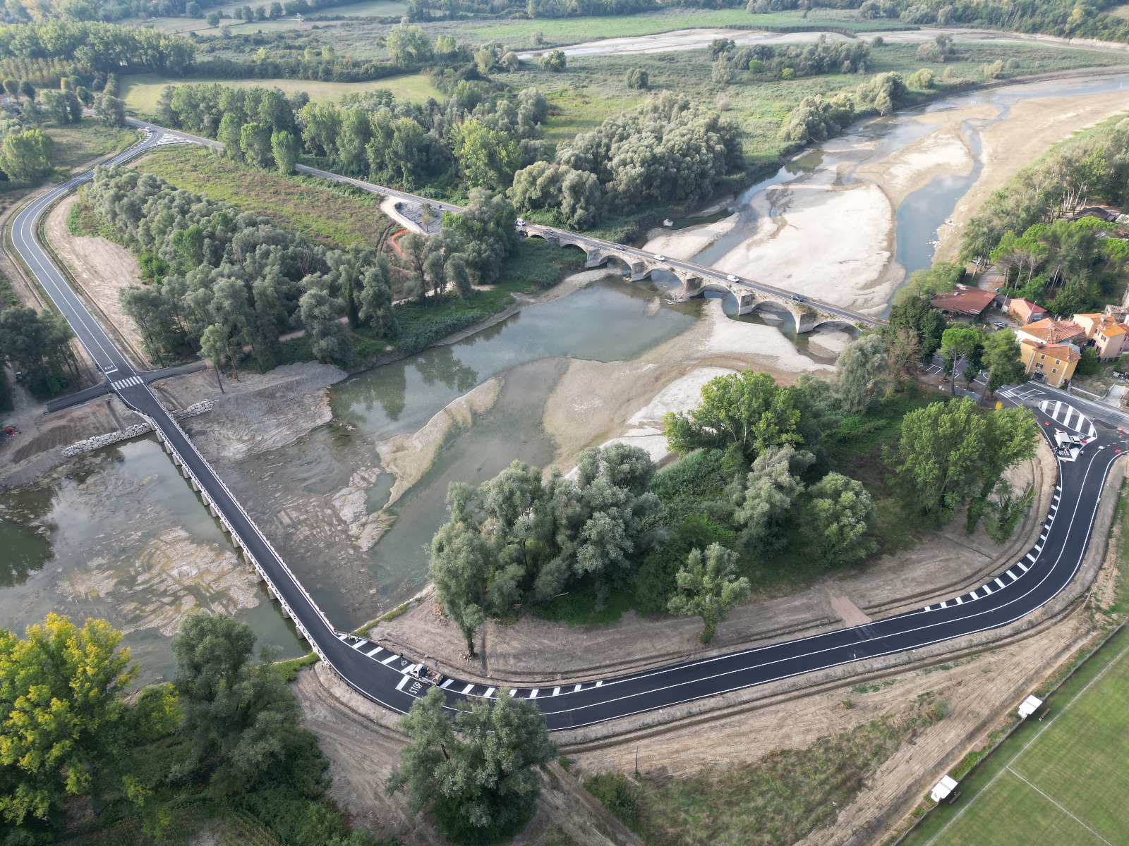 PROVINCIA DI AREZZO : IL NUOVO PONTE A BURIANO, UN BENEFICIO IMPORTANTE